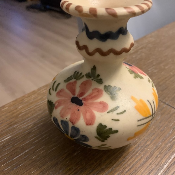 Small Talavera Pottery Vase. Adorable 5” Tall Base 1 3/4” wide - Picture 3 of 6
